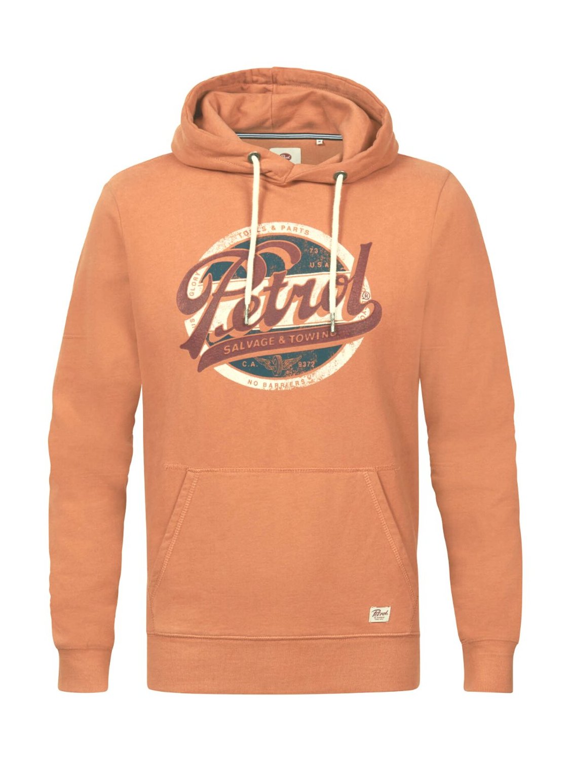Sudadera naranja con capucha Petrol Industries | Bicos de Fío