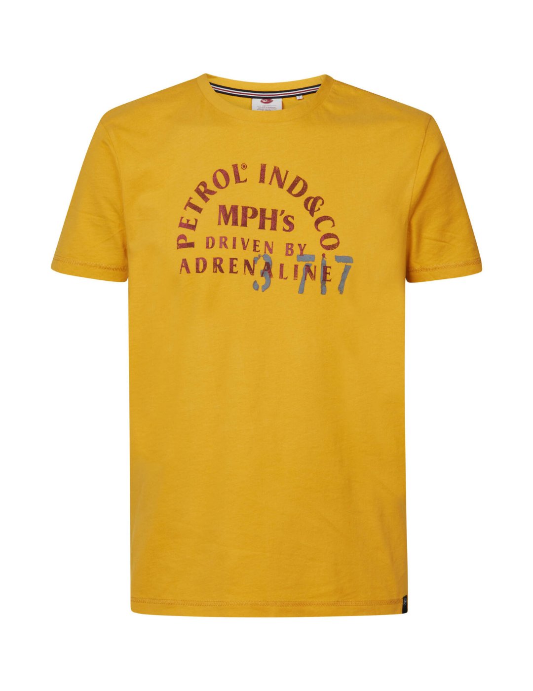  Camiseta amarilla para hombre Petrol Industries | Bicos de Fío