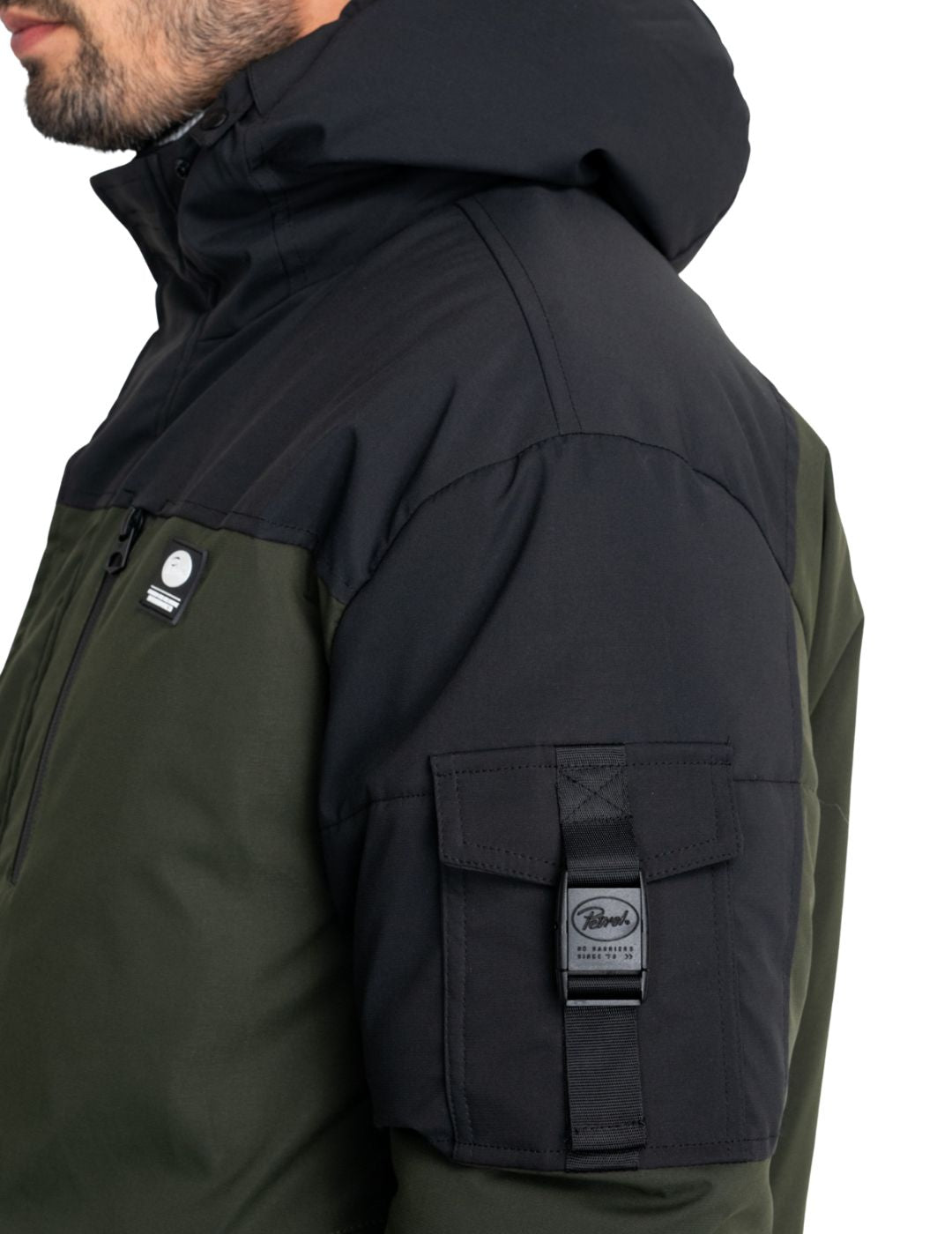 Chaqueta colorblock Petrol Industries Verde - Bicos de Fío