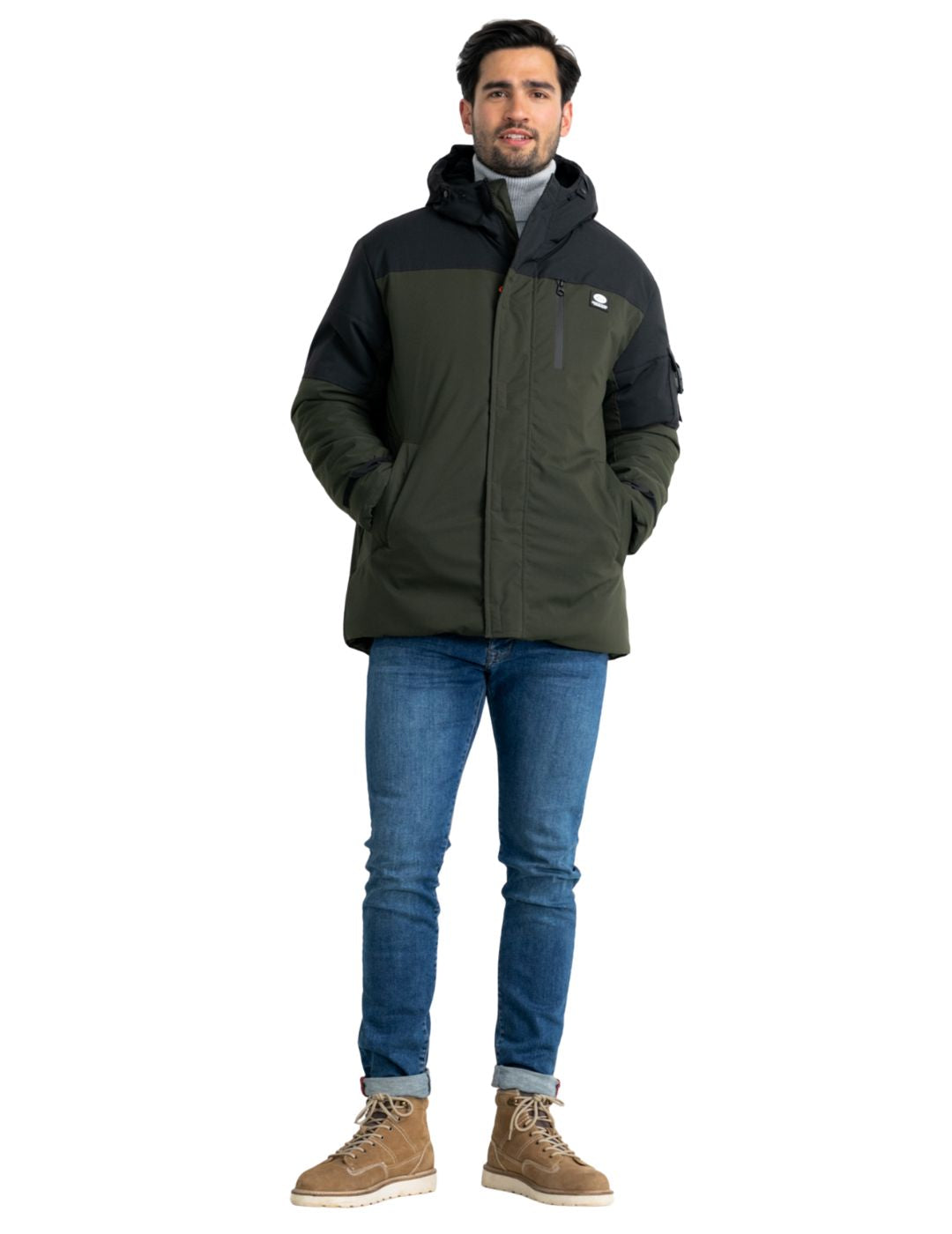 Chaqueta colorblock Petrol Industries Verde - Bicos de Fío