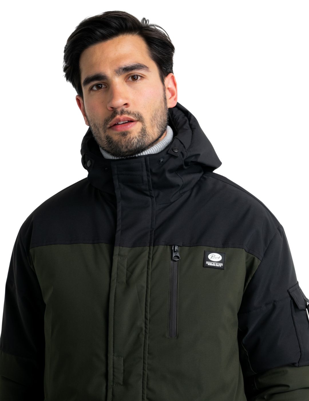 Chaqueta colorblock Petrol Industries Verde - Bicos de Fío