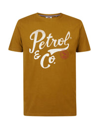 Camiseta de manga corta Petrol & Co Amarillo - Bicos de Fío