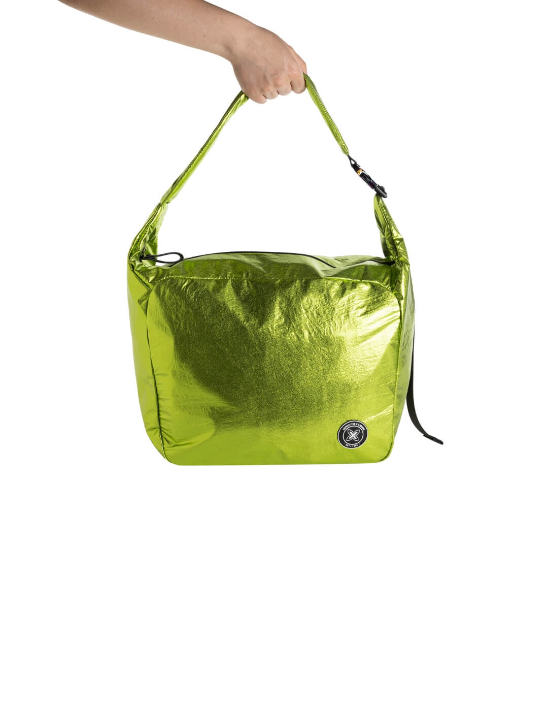 Bolso grande para mujer en color verde flúor Munich Gloss Hobo - Bicos de Fío