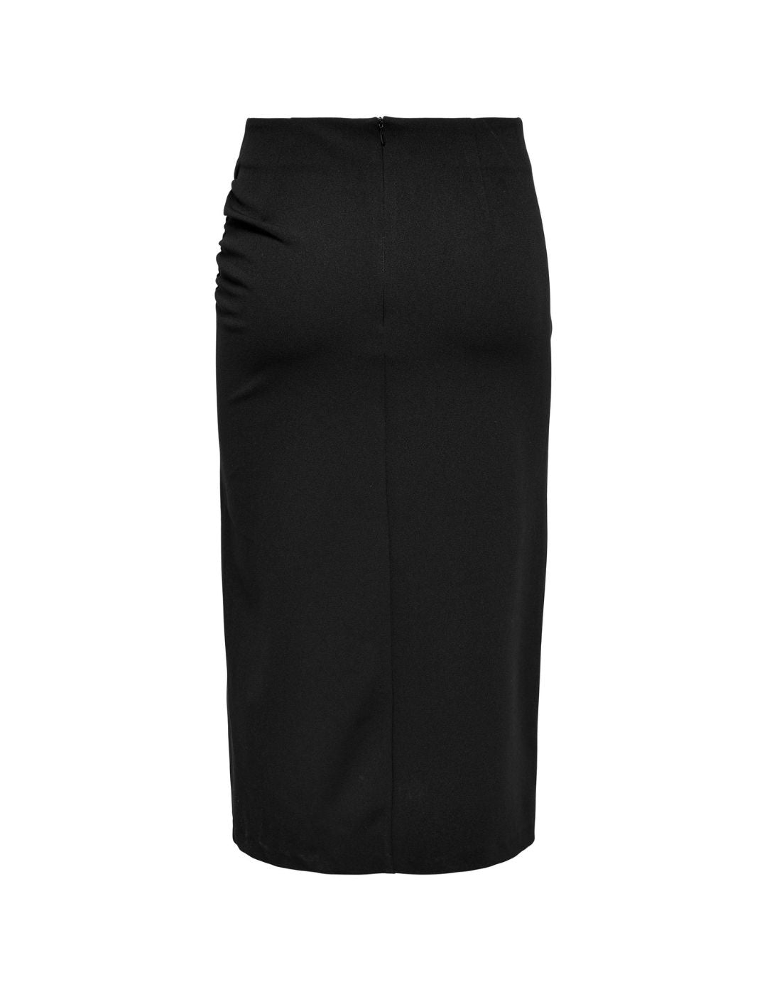 Falda midi con apertura lateral Only Carolina Negro - Bicos de Fío