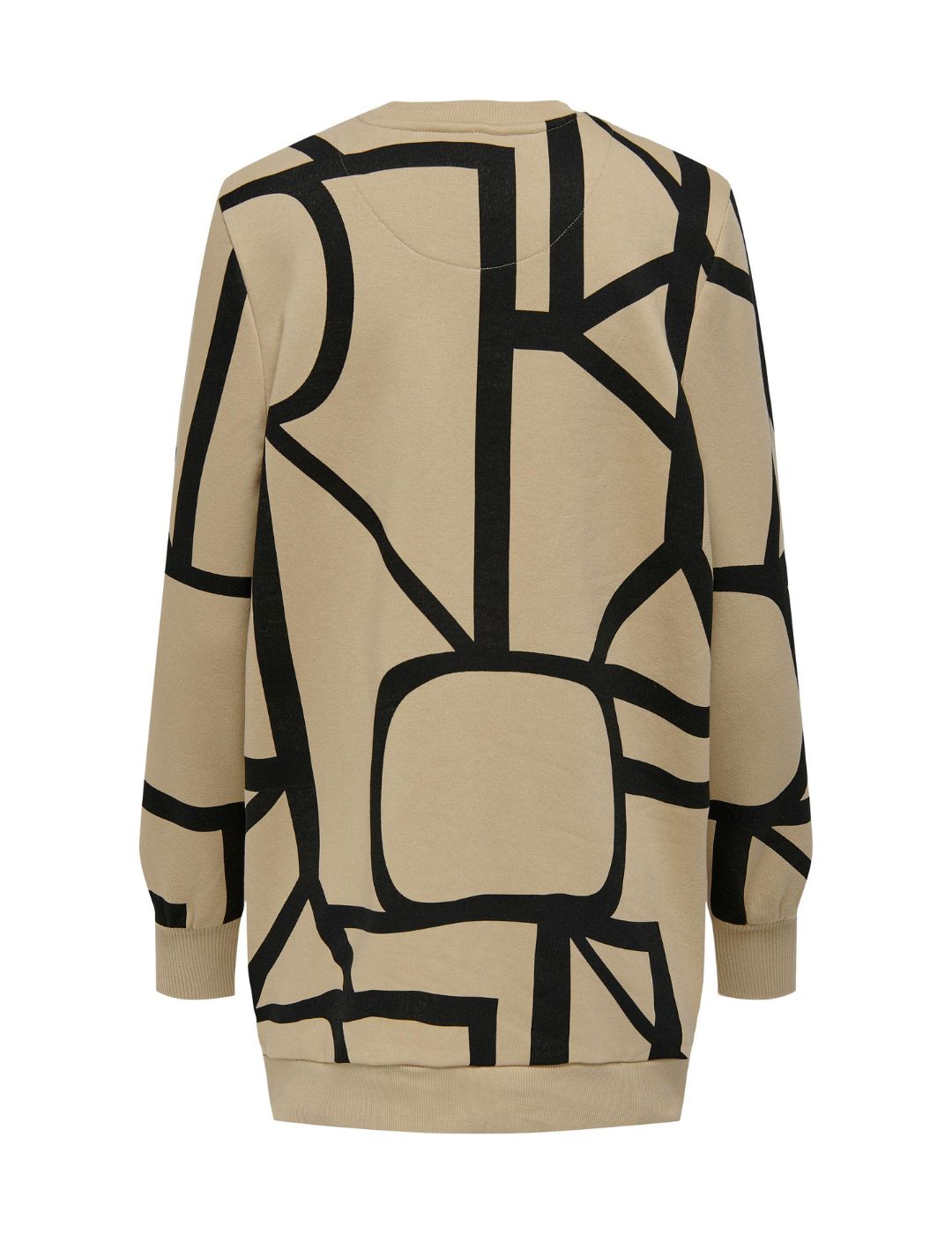 Sudadera larga oversize Only Audrina Marrón - Bicos de Fío