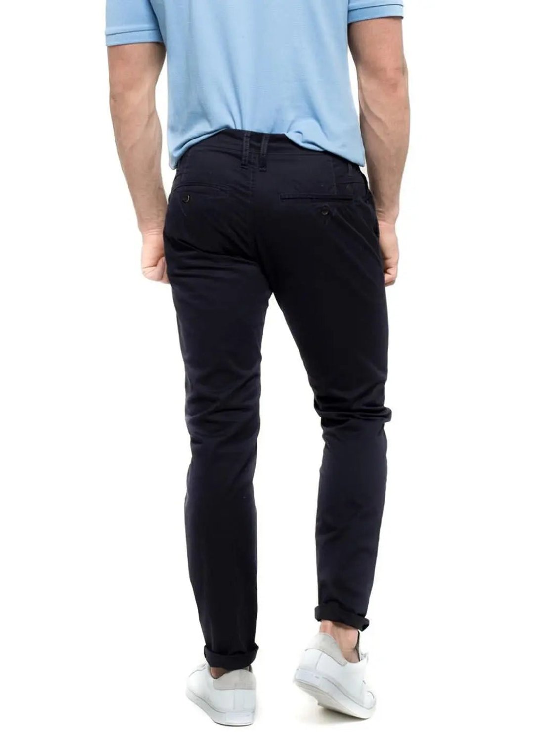 Pantalón Casual Friday Azul Marino - Bicos de Fío