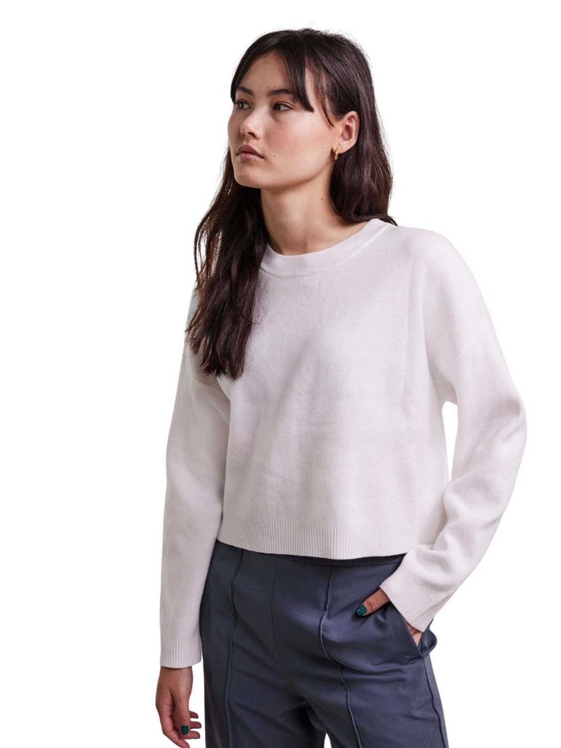 Jersey de punto Pieces Pchesa Blanco - Bicos de Fío