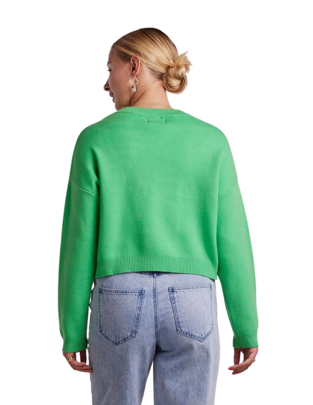 Jersey de punto Pieces Pchesa Verde - Bicos de Fío