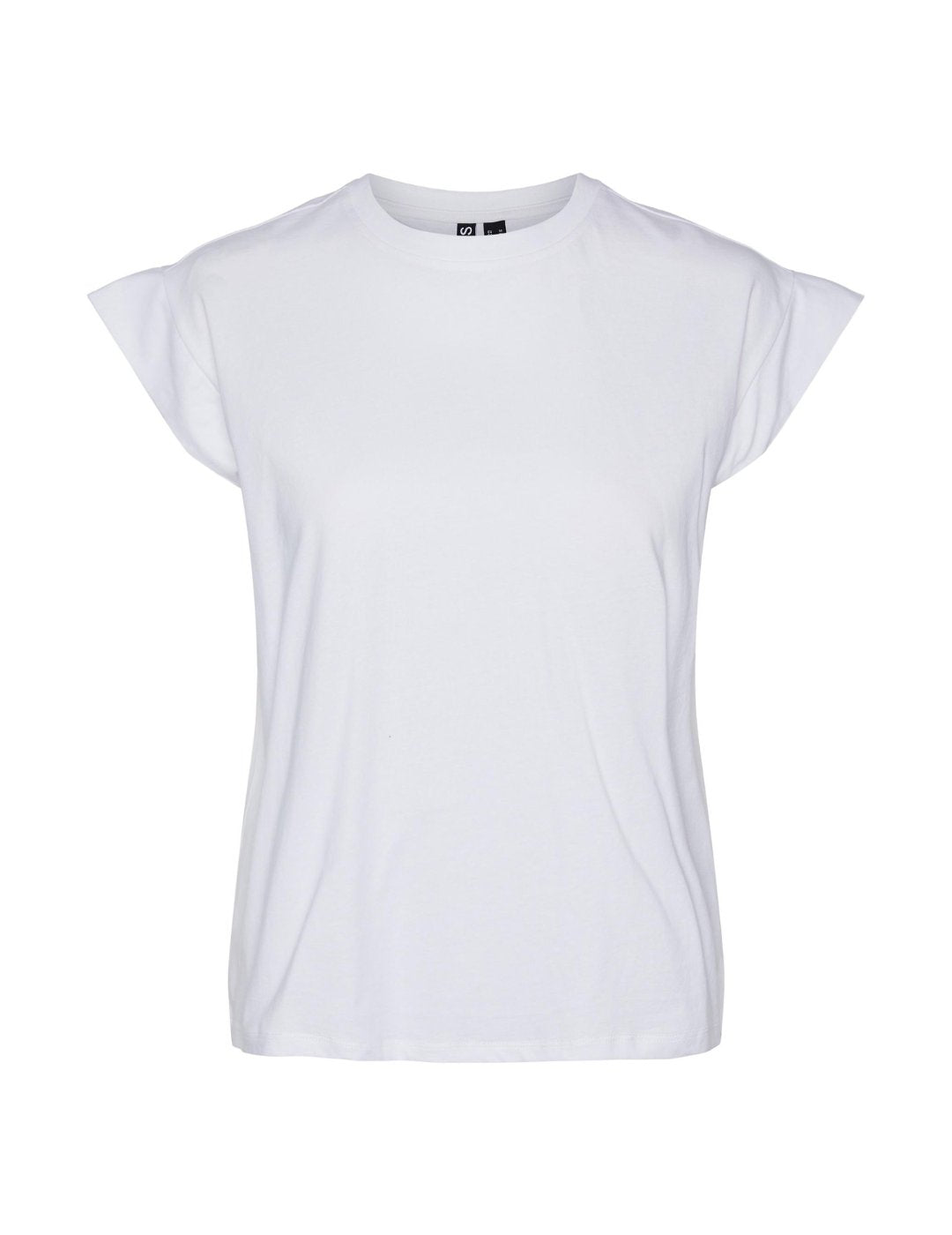 Camiseta blanca básica de mujer Pieces | Bicos de Fío