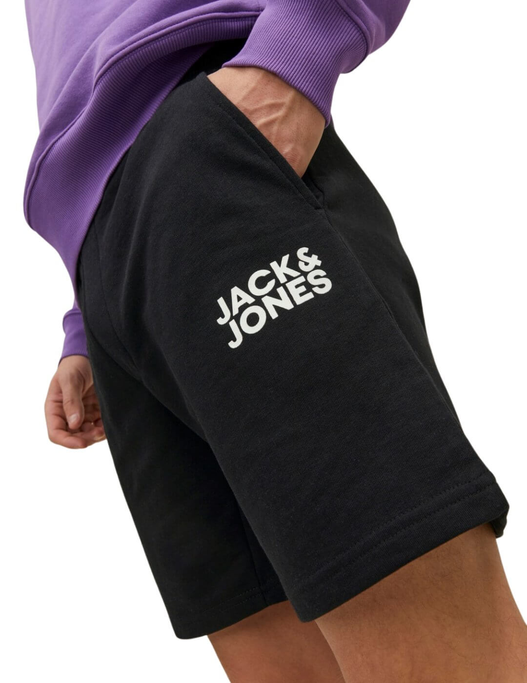 Pantalón corto jogger negro Jack and Jones | Bicos de Fío
