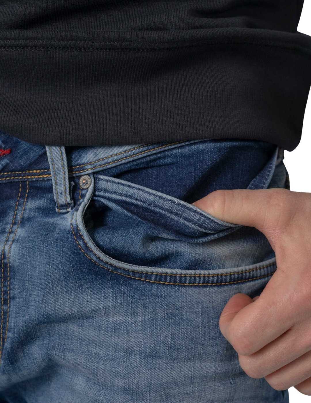 Vaqueros para hombre Petrol Industries Russel Azul | Bicos de Fío