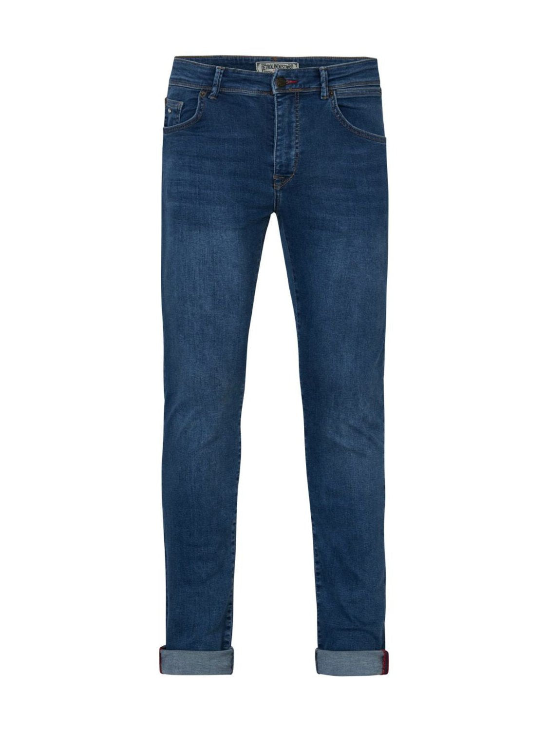 Vaqueros Petrol Industries Seaham Classic Azul - Bicos de Fío