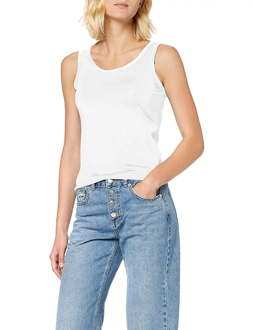 Top B.YOUNG Lane s/m Beige - Bicos de Fío