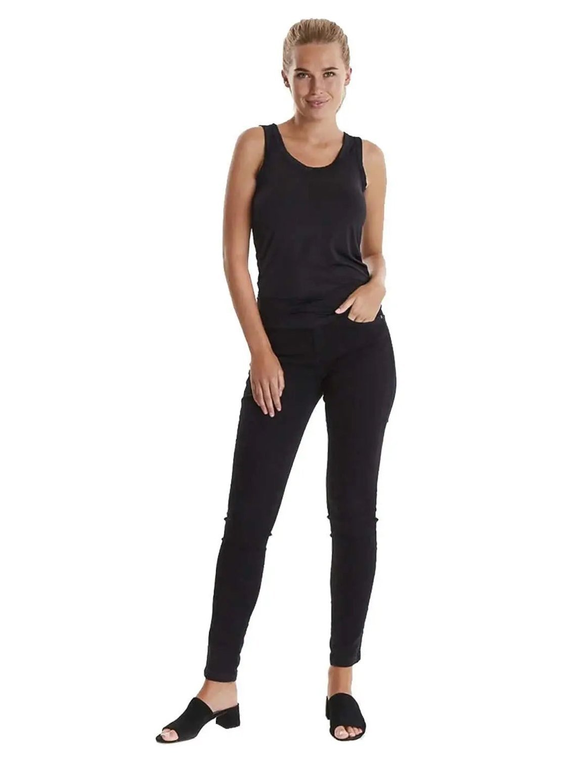 Top B.YOUNG Lane s/m Negro - Bicos de Fío