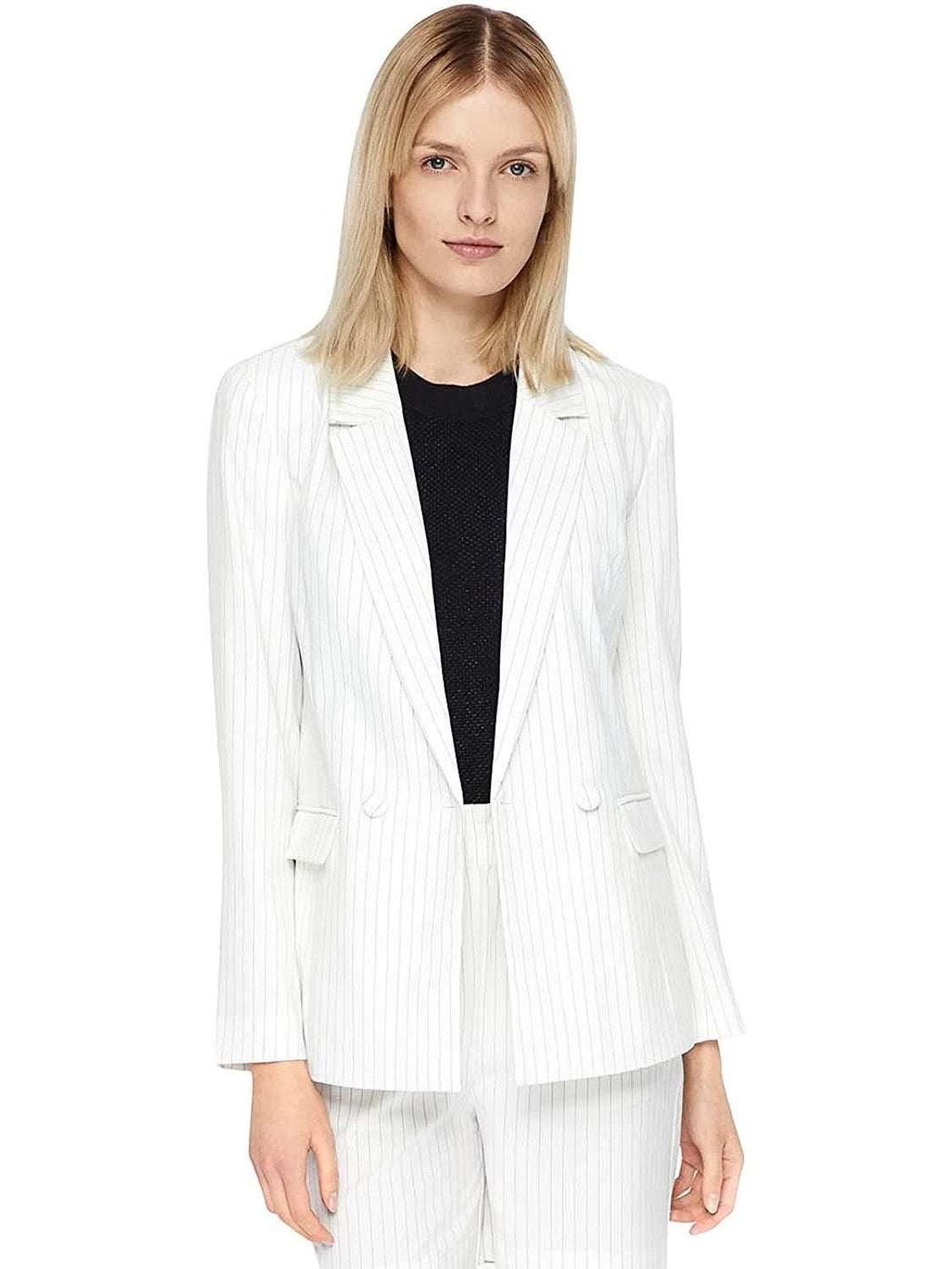 Blazer ICHI Edima Rayas Blanco - Bicos de Fío