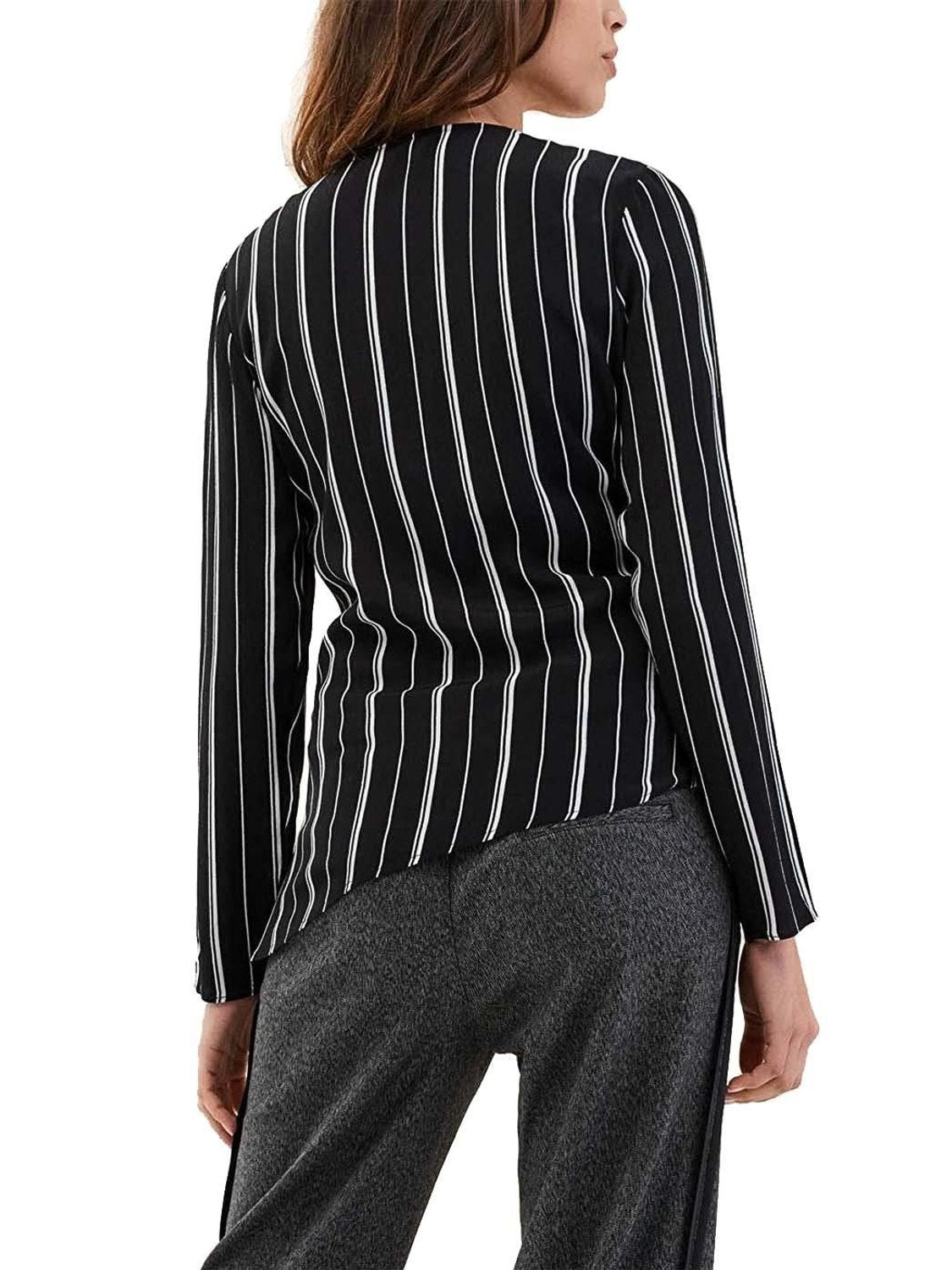 Blusa Salsa Jeans Rayas Negro - Bicos de Fío