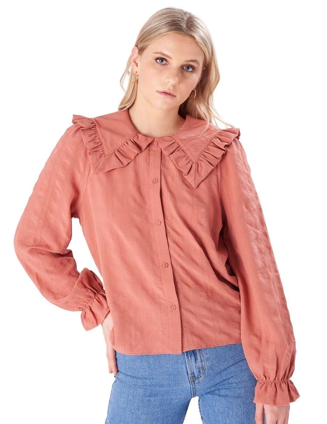 Camisa 24 Colours Rosa - Bicos de Fío