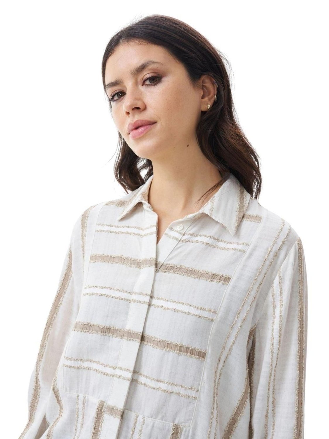 Camisa de rayas Salsa Jeans Arena - Bicos de Fío
