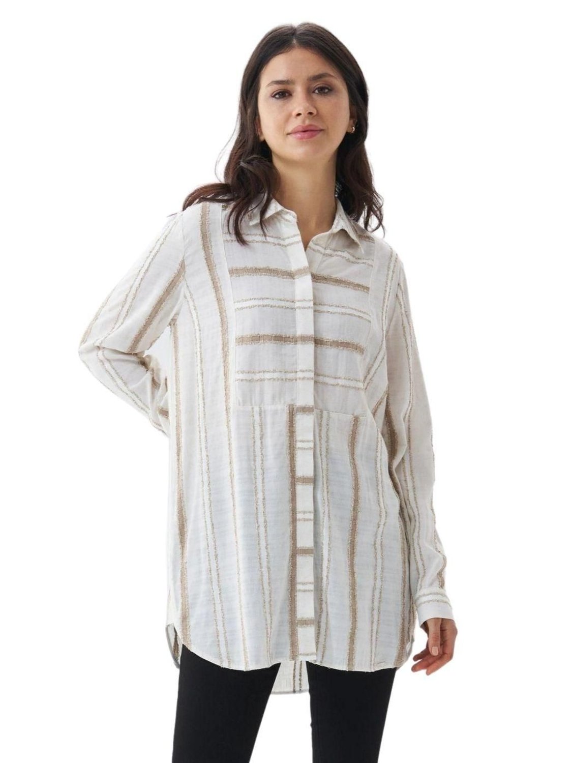 Camisa de rayas Salsa Jeans Arena - Bicos de Fío