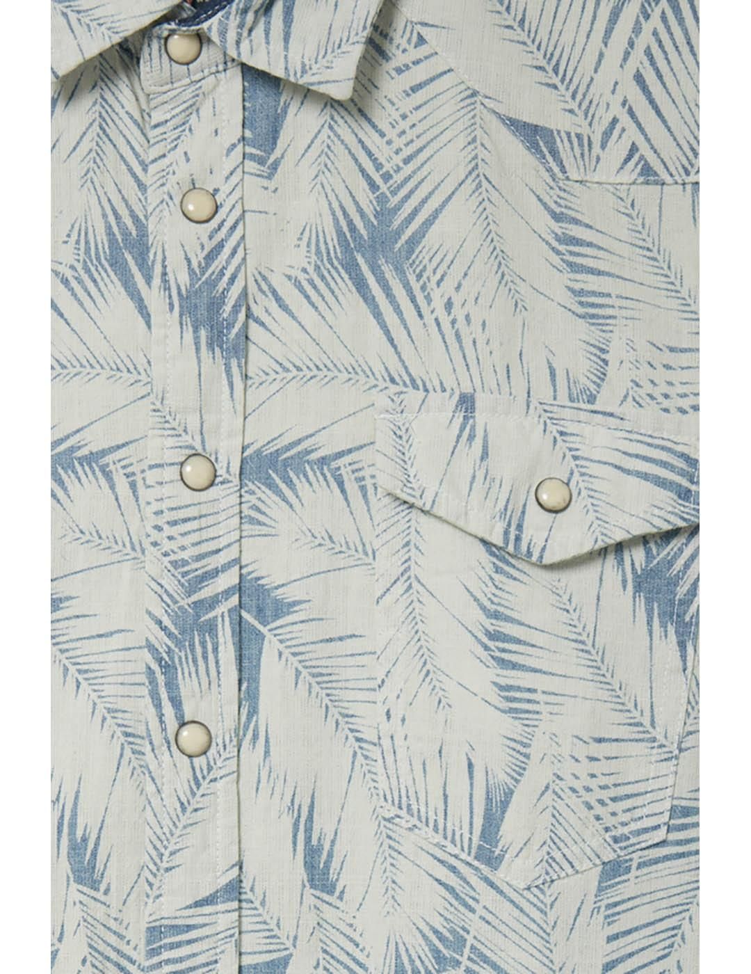 Camisa Denim BLEND Estampado Palmera - Bicos de Fío