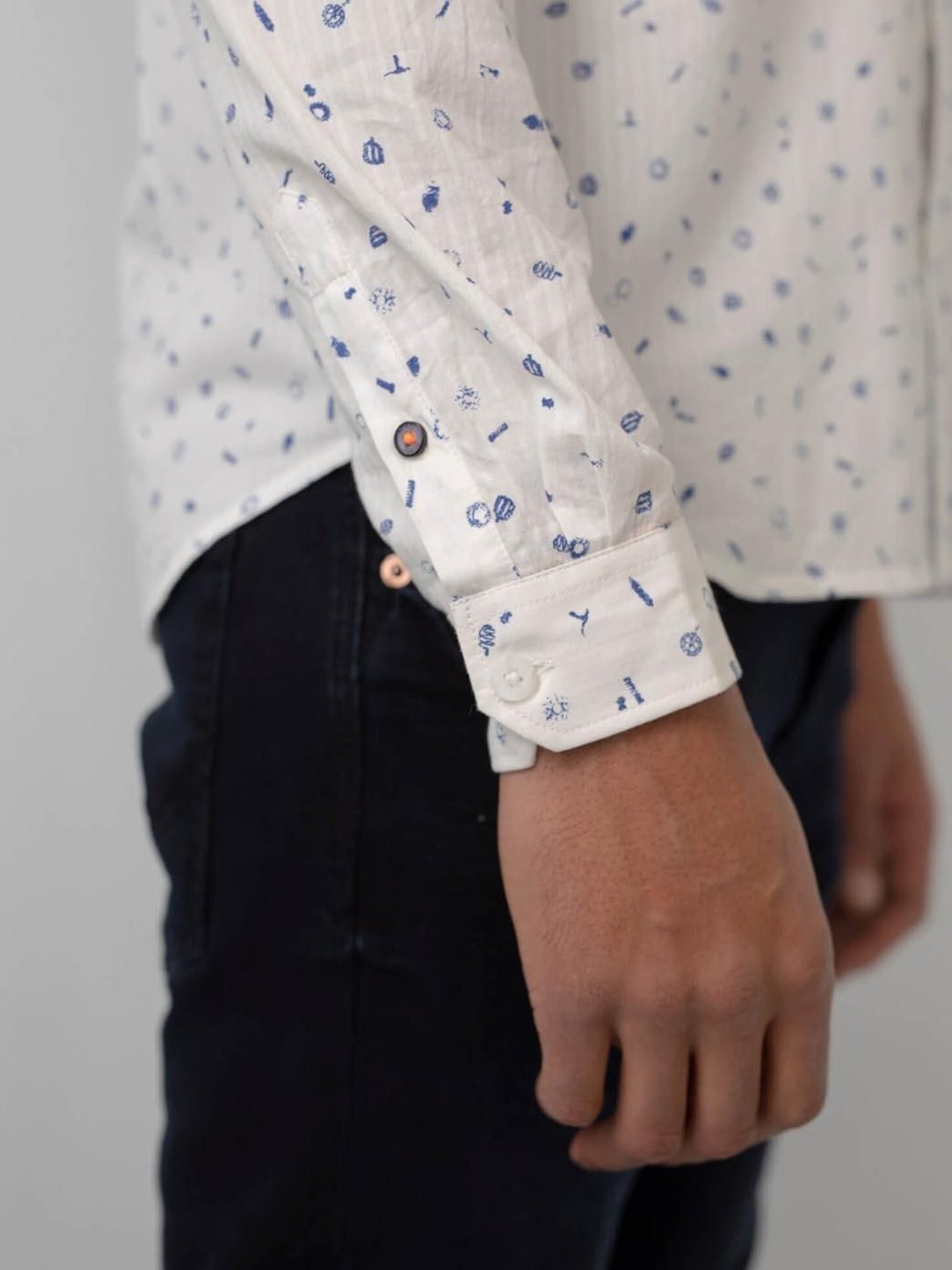 Camisa estampada Petrol Industries Blanco - Bicos de Fío