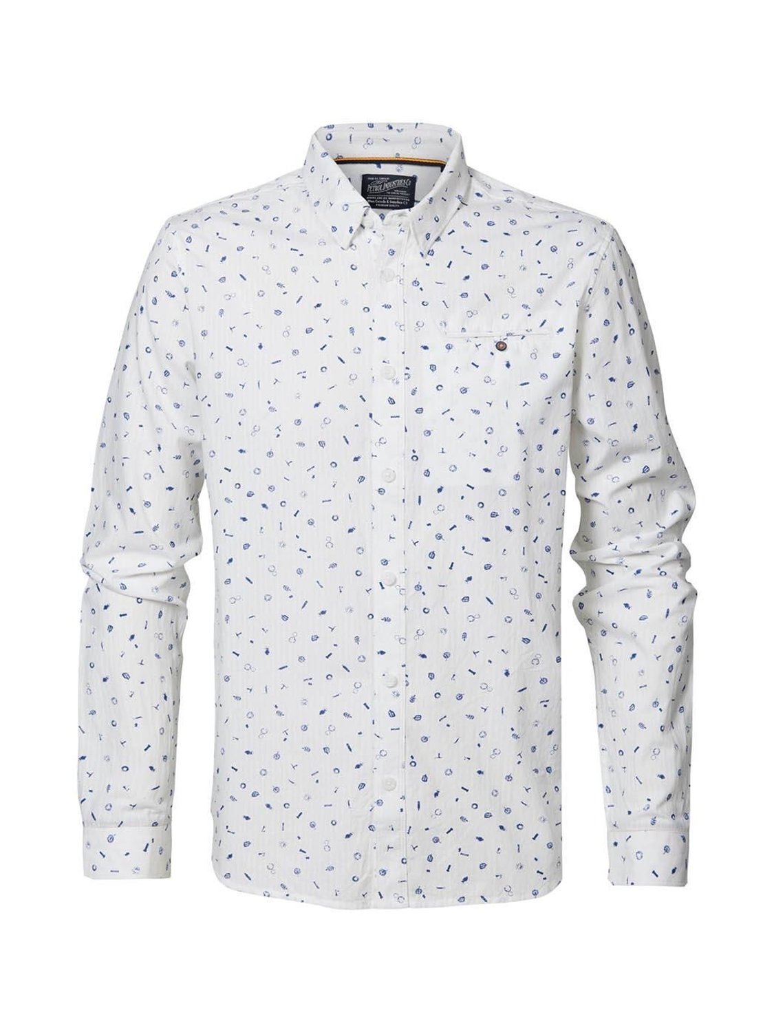 Camisa estampada Petrol Industries Blanco - Bicos de Fío