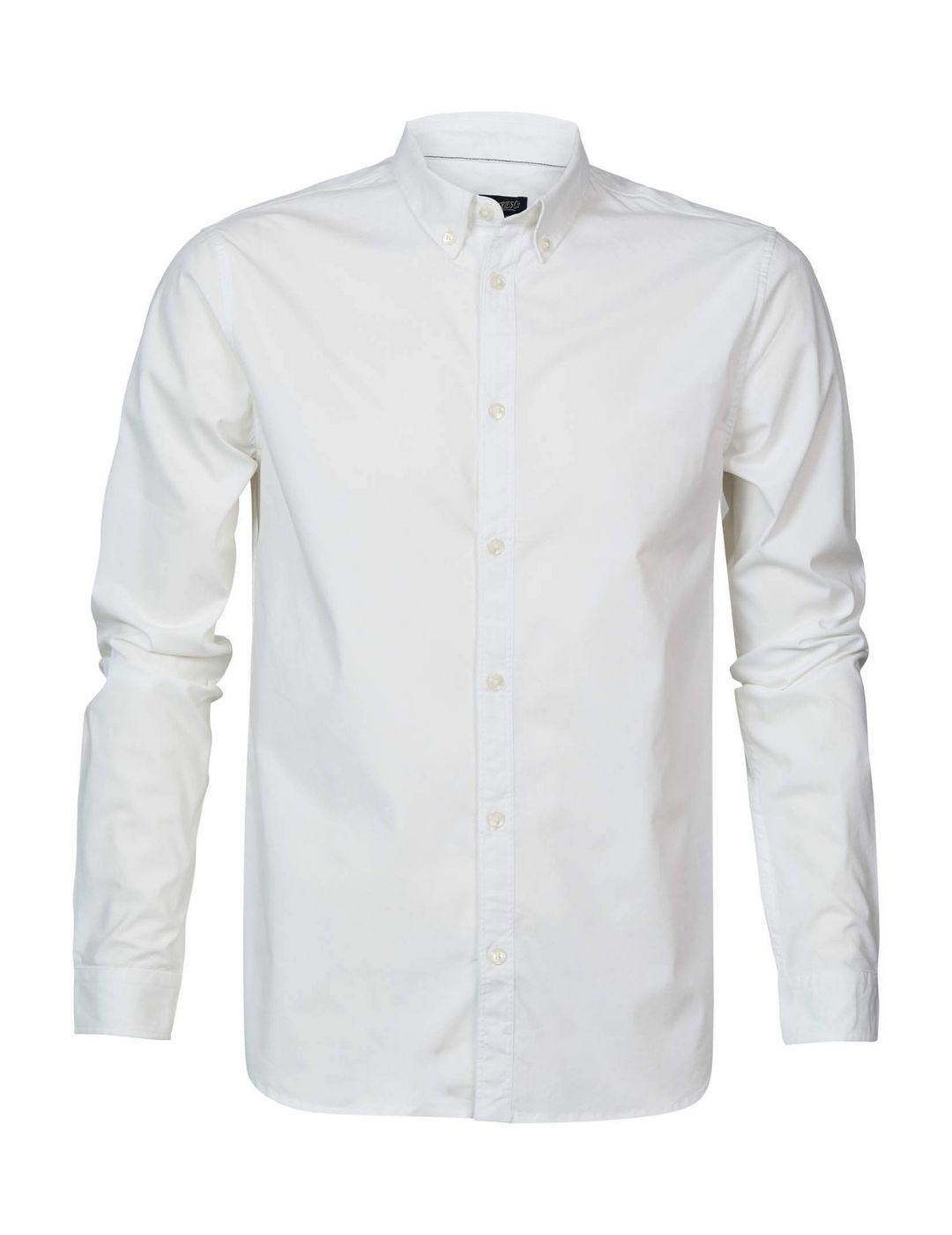 Camisa manga larga Petrol Industries Blanco - Bicos de Fío