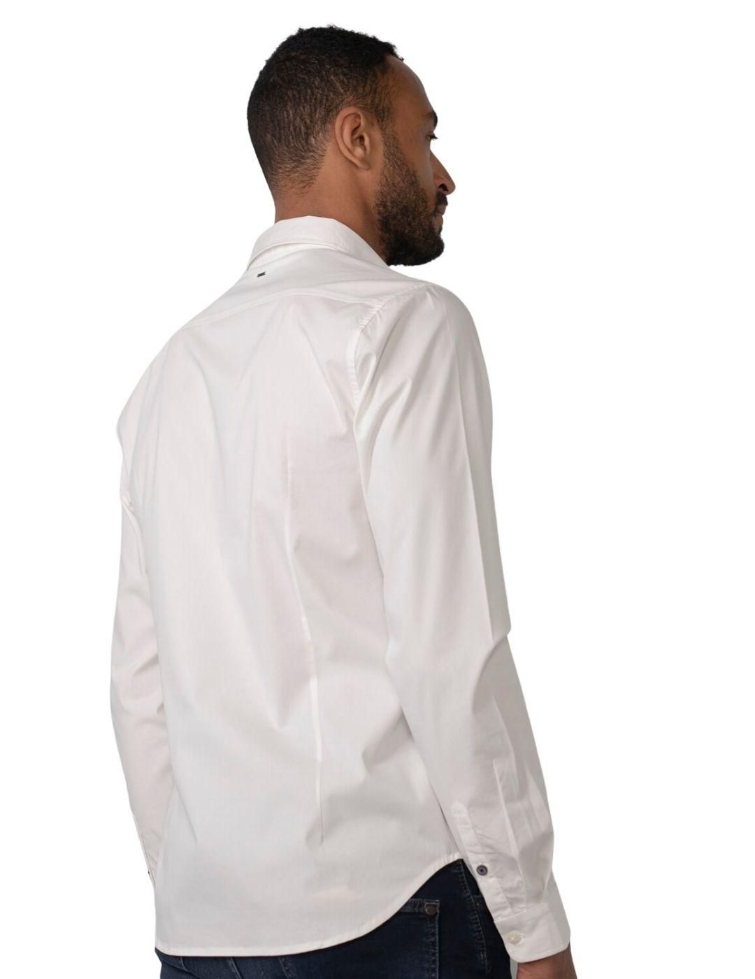 Camisa manga larga Petrol Industries Blanco - Bicos de Fío