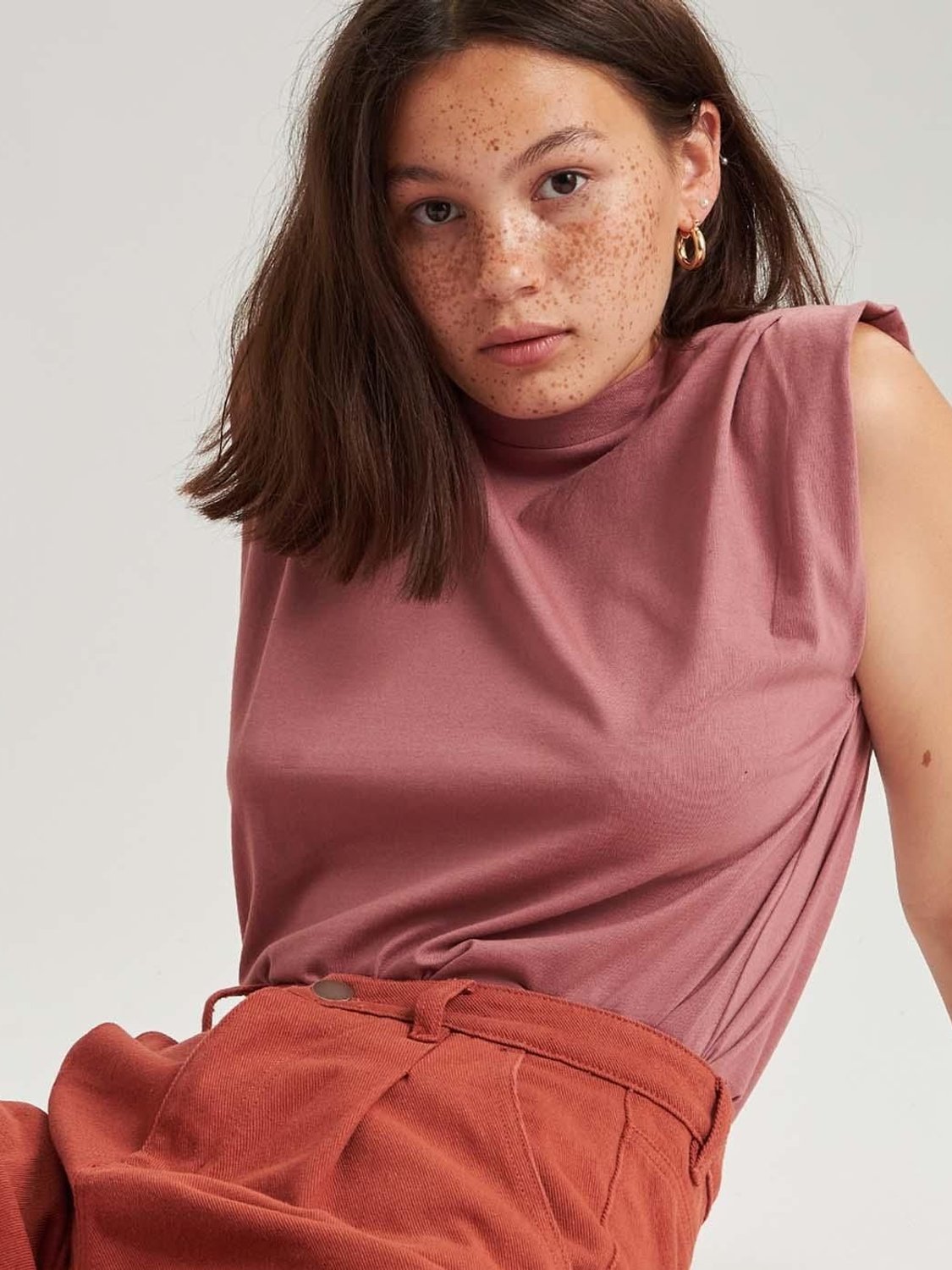 Camiseta sin mangas 24 Colours Rosa - Bicos de Fío