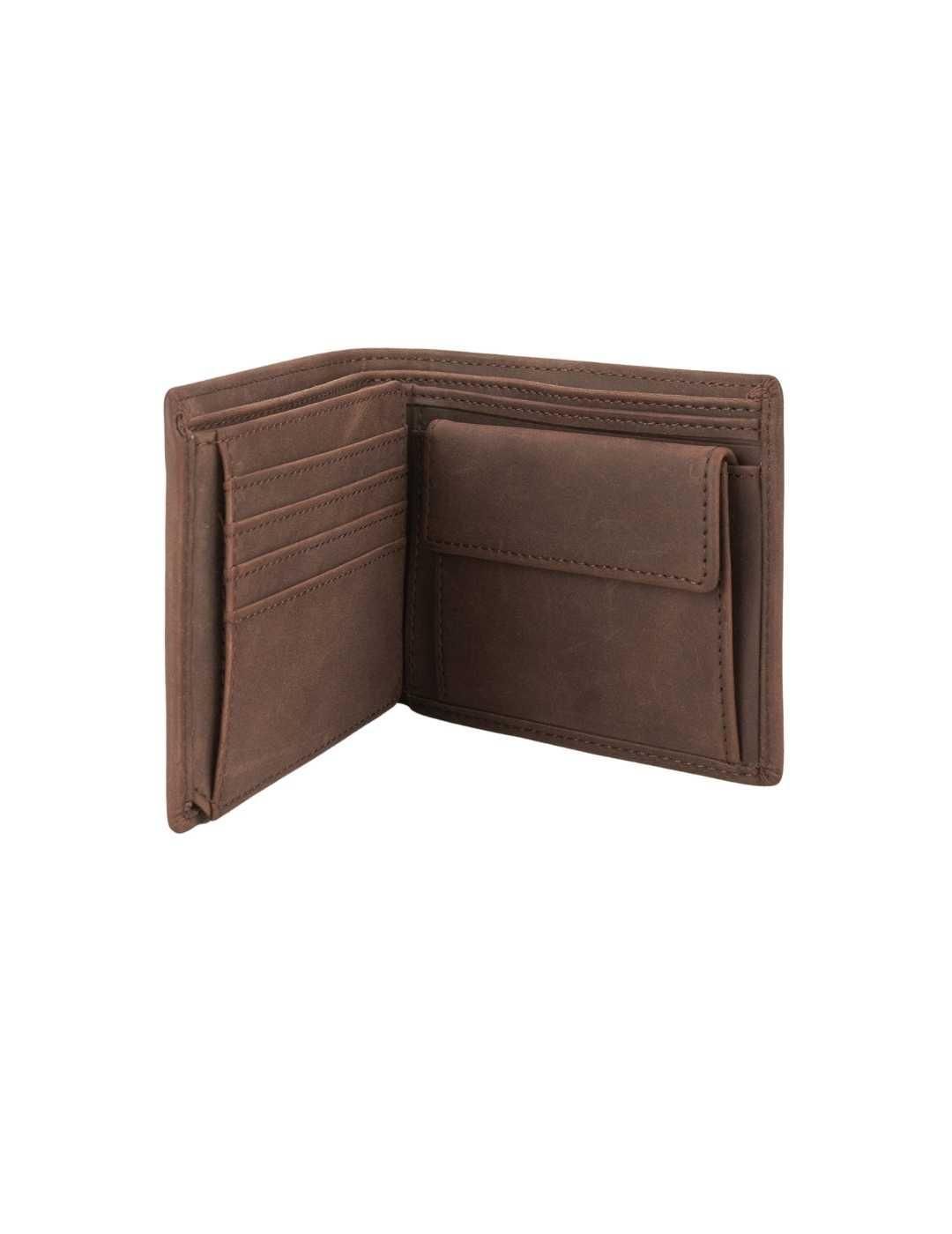 Cartera de piel Salsa Jeans Marrón - Bicos de Fío