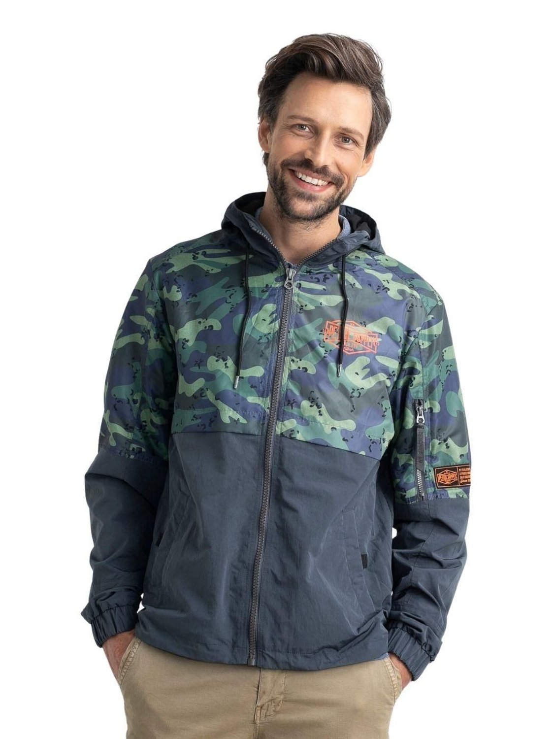Cazadora Petrol Industries Camuflaje Verde - Bicos de Fío