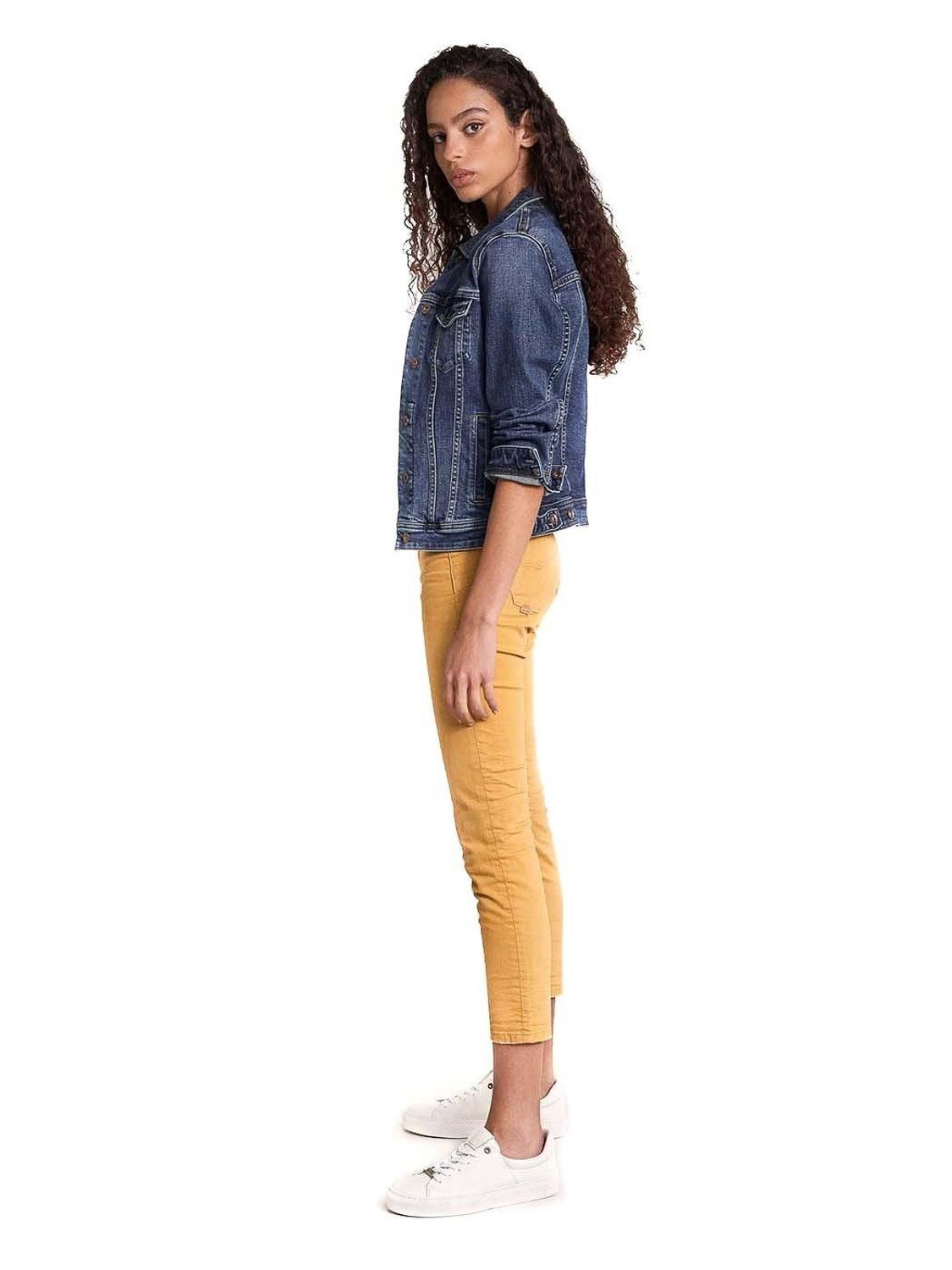 Cazadora vaquera Salsa Jeans Slim Fit Azul - Bicos de Fío