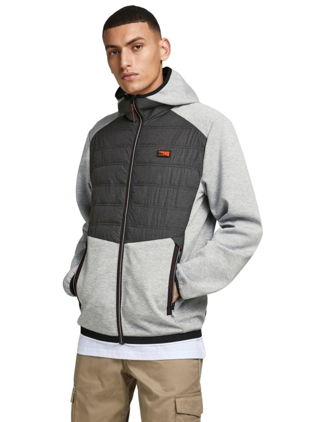 Chaqueta híbrida Jack and Jones Jcotoby Gris - Bicos de Fío