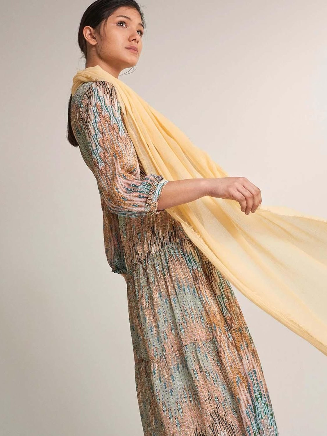 Foulard Salsa Jeans Amarillo - Bicos de Fío