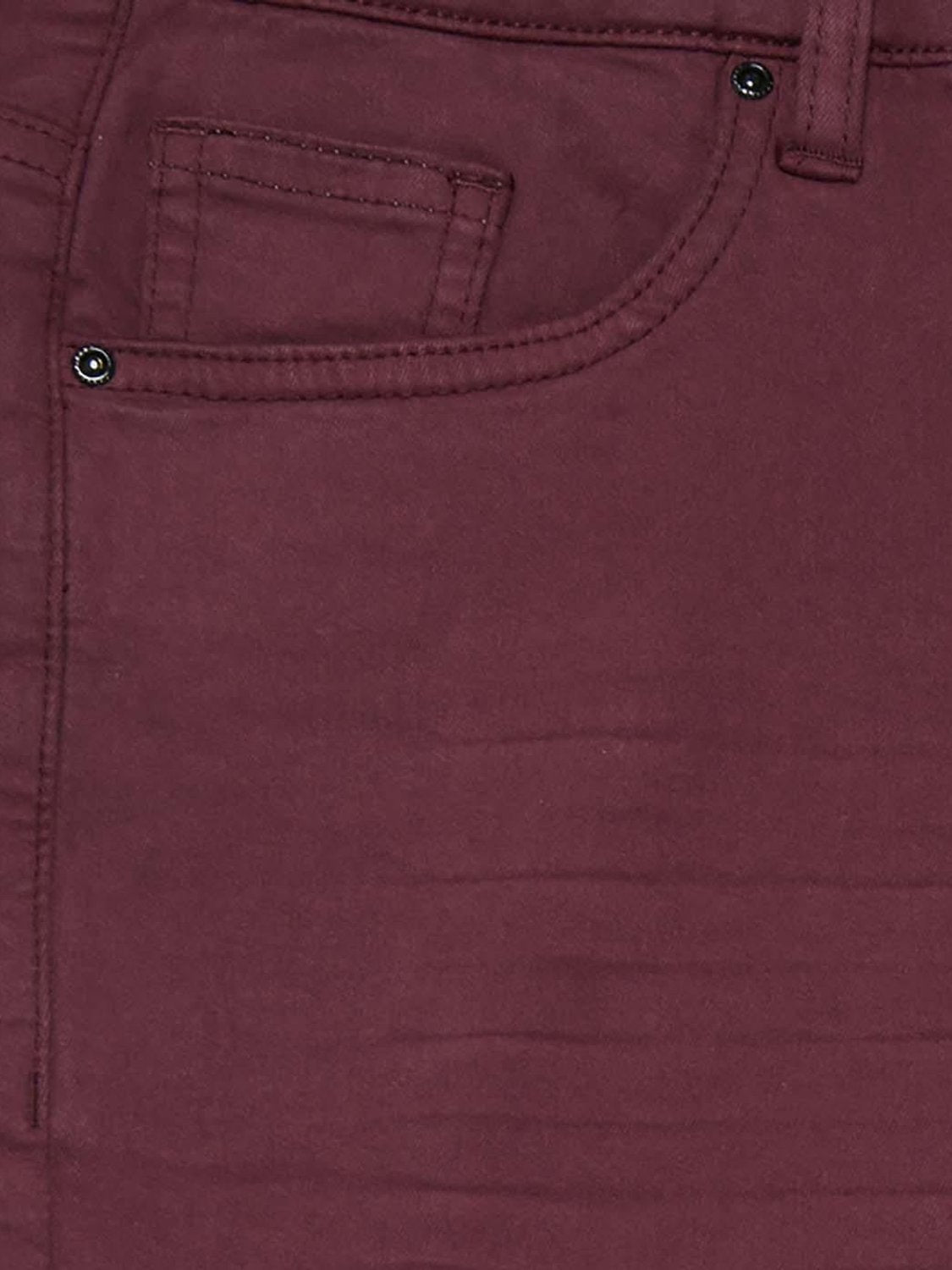Jeans B.YOUNG Lola Cropped Granate - Bicos de Fío