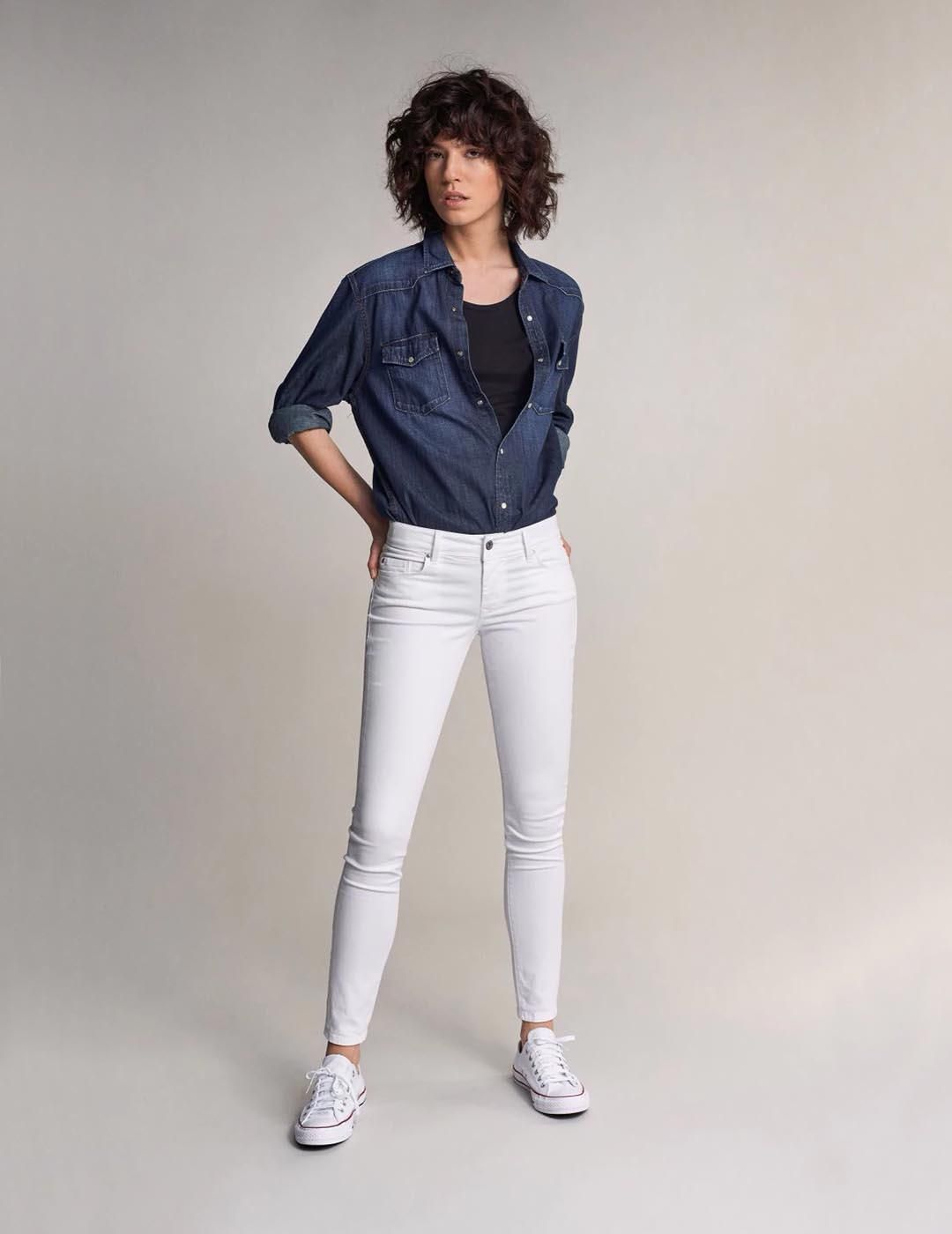 Jeans SALSA Colette Skinny Blanco - Bicos de Fío