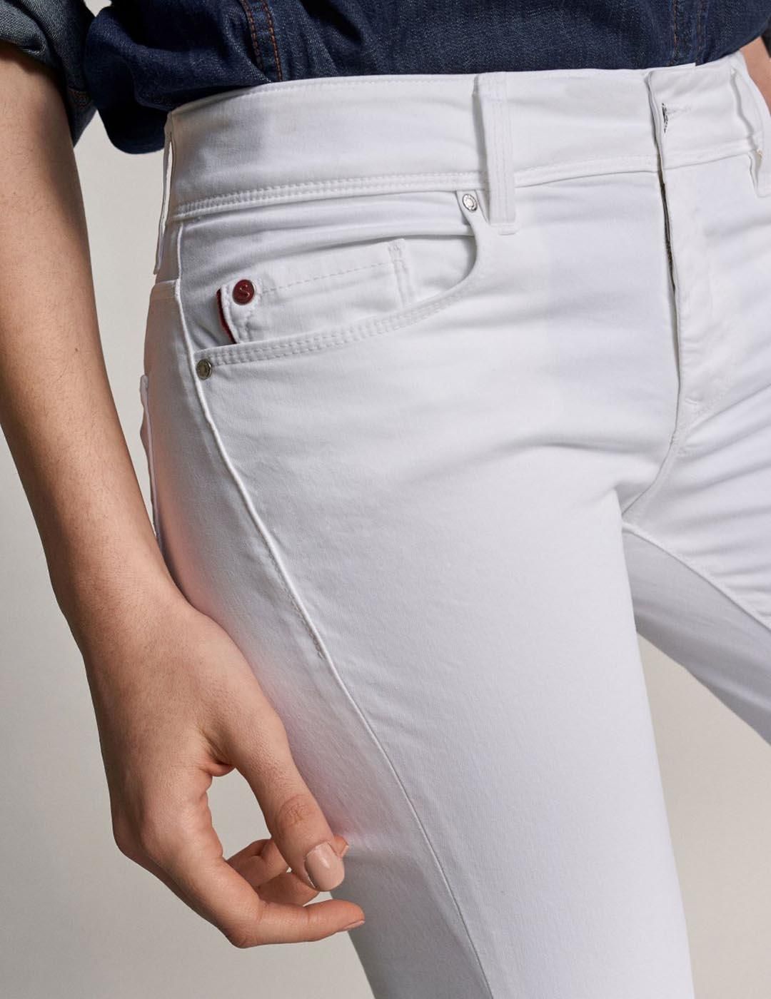Jeans SALSA Colette Skinny Blanco - Bicos de Fío