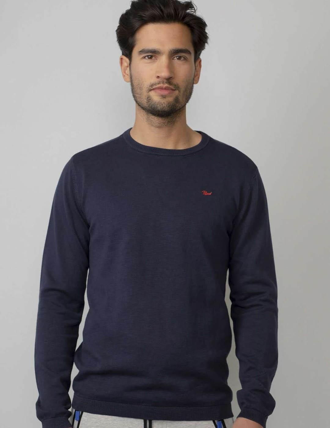 Jersey de punto fino Petrol Industries Azul Marino - Bicos de Fío