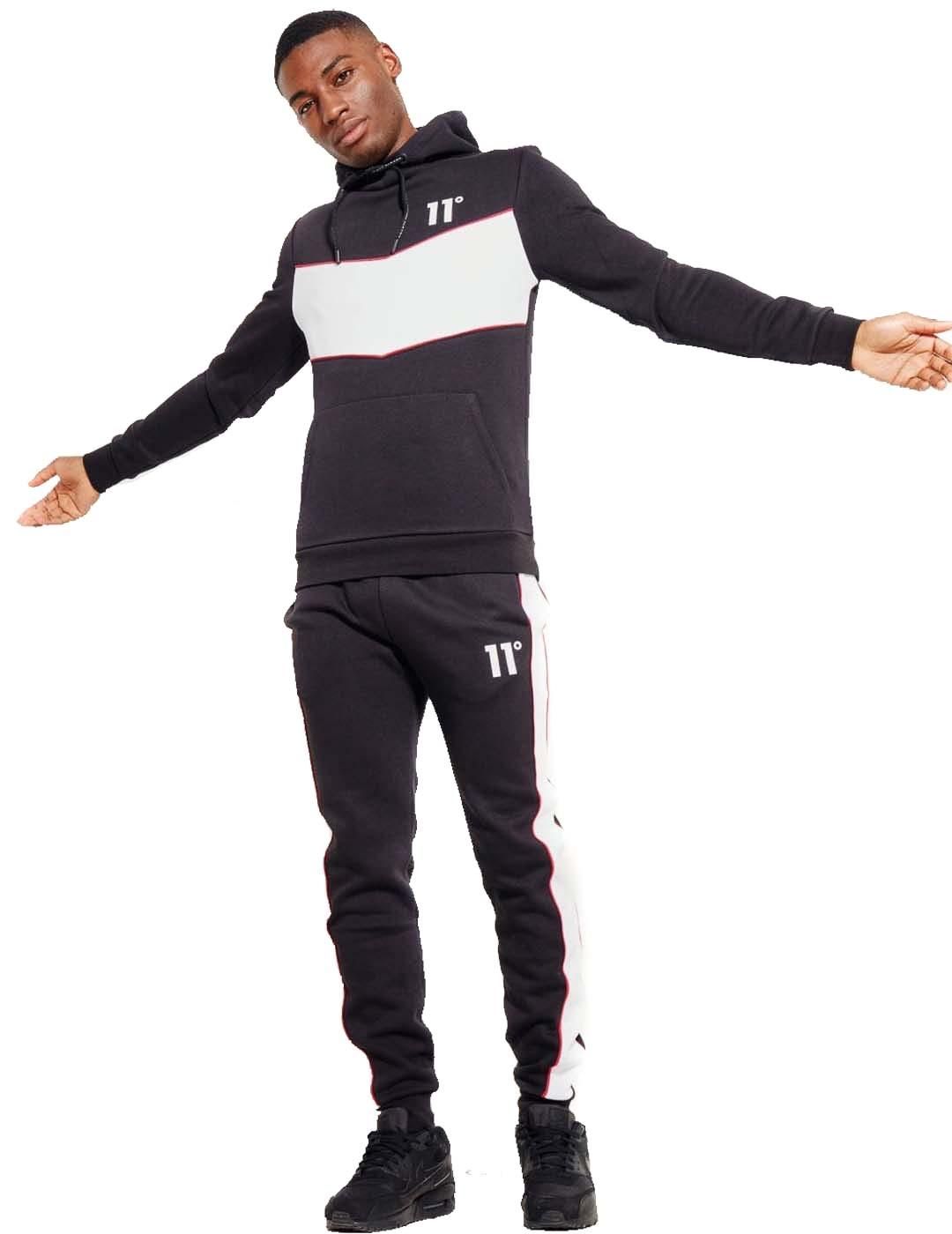 Joggers 11 Degrees Piped Negro - Bicos de Fío