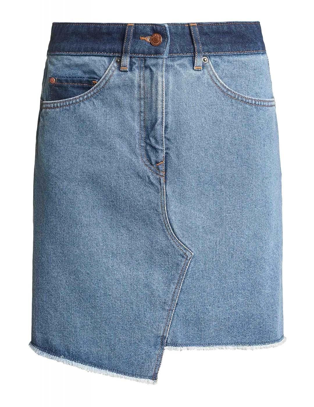 Minifalda Push In Secret Glamour contraste Azul - Bicos de Fío