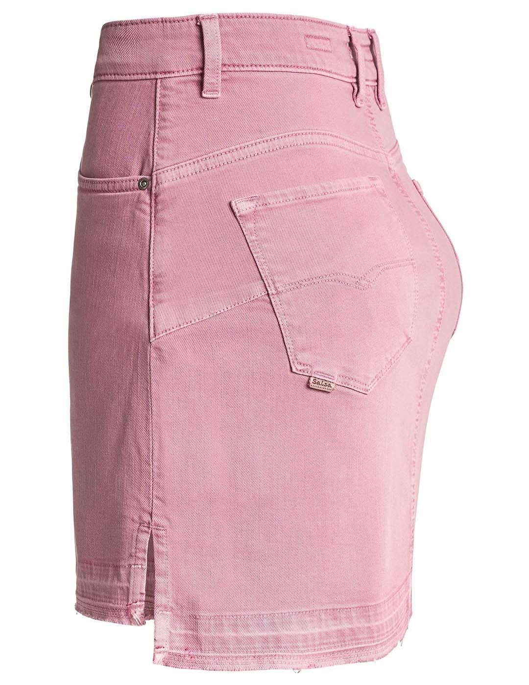 Minifalda Push In Secret Glamour Rosa - Bicos de Fío