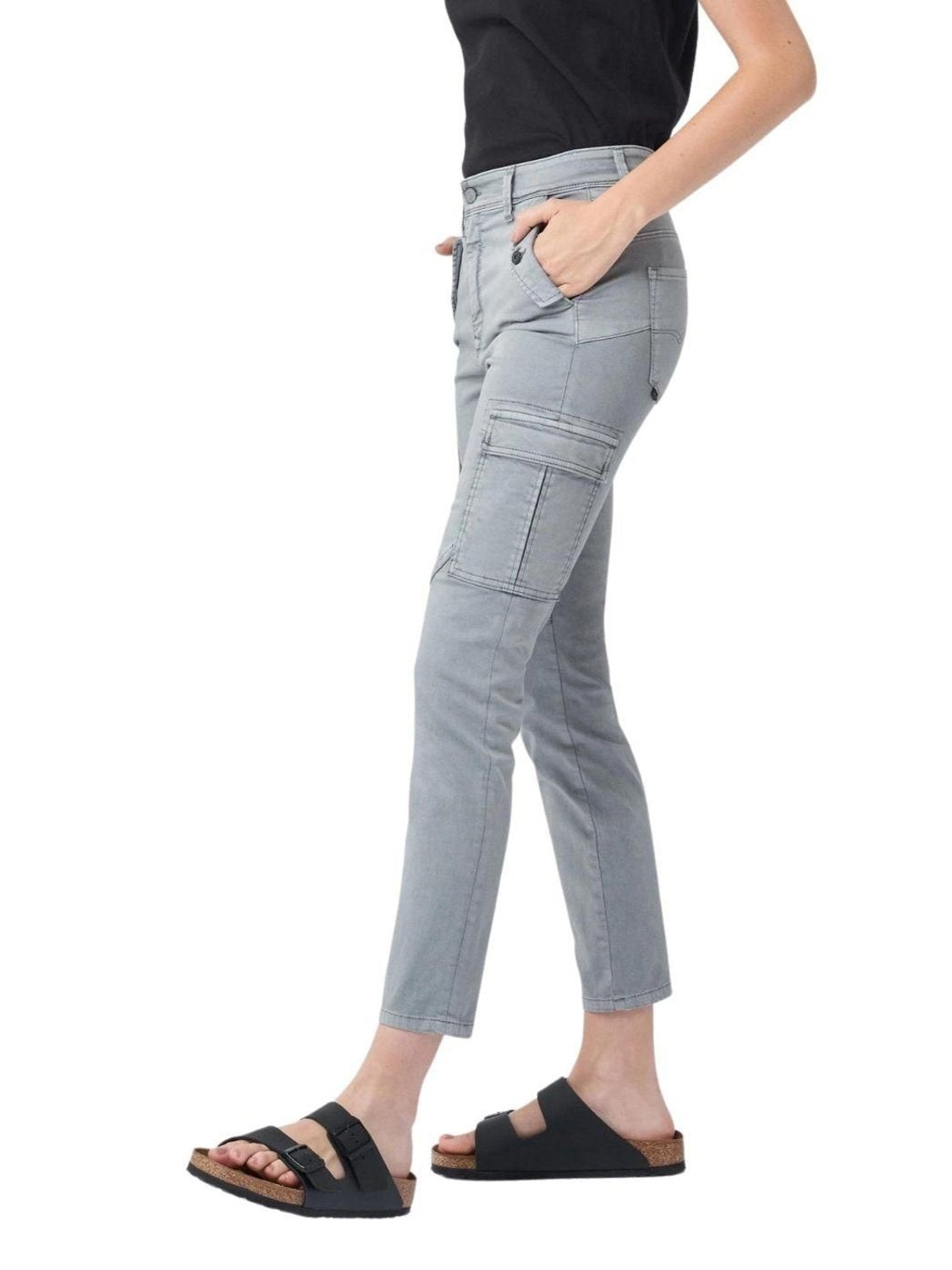 Pantalón cargo Salsa Jeans Push In Secret Gris - Bicos de Fío