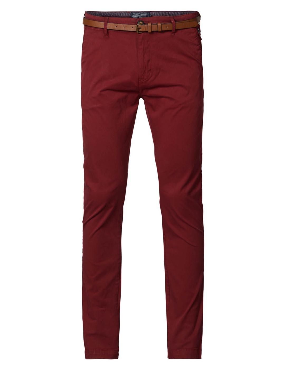 Pantalón chino Petrol Industries Rojo - Bicos de Fío