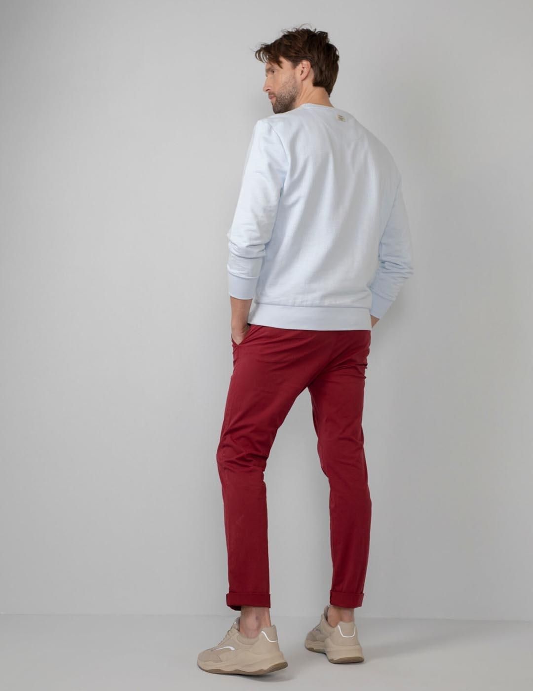 Pantalón chino Petrol Industries Rojo - Bicos de Fío