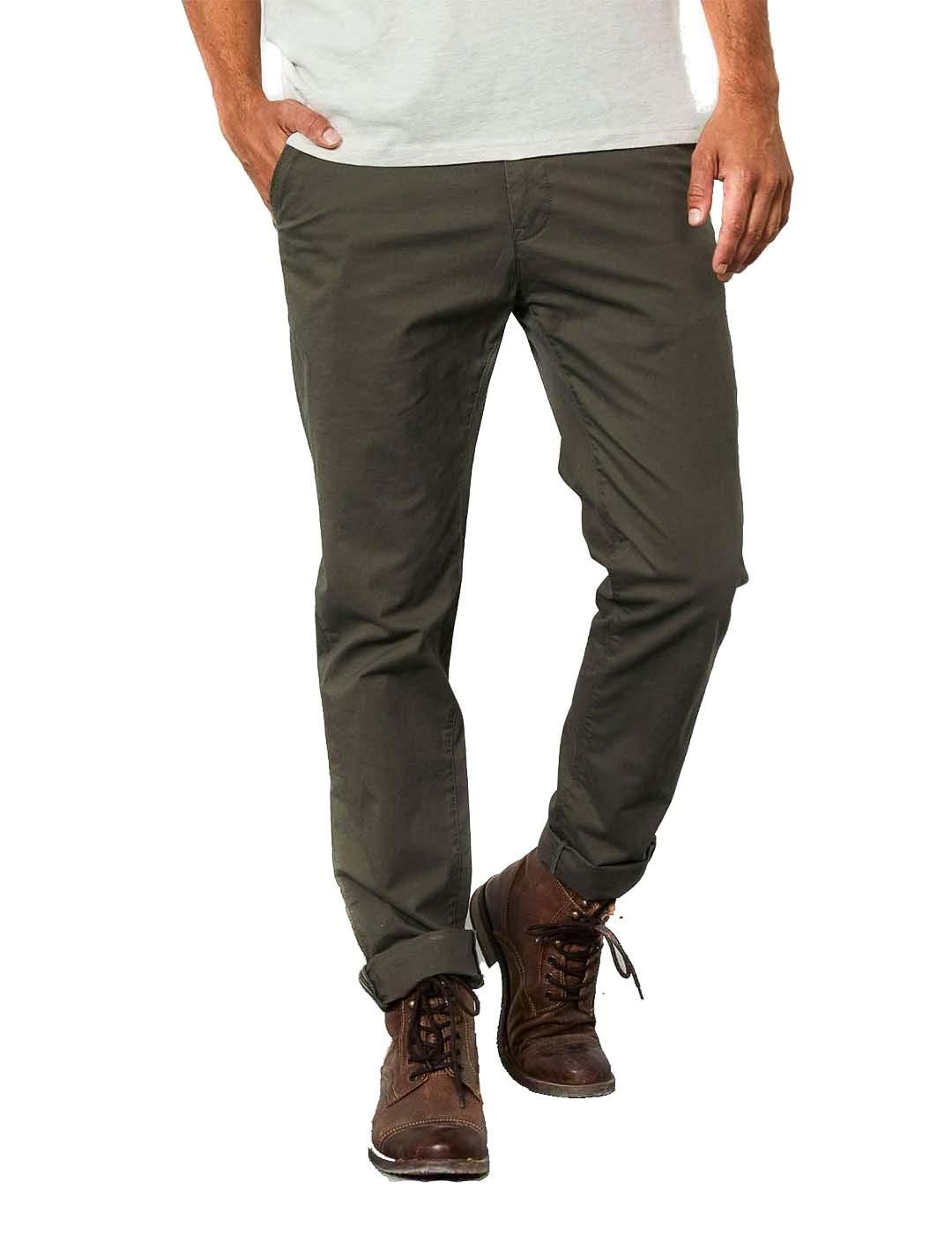 Pantalón chino Petrol Industries Verde - Bicos de Fío