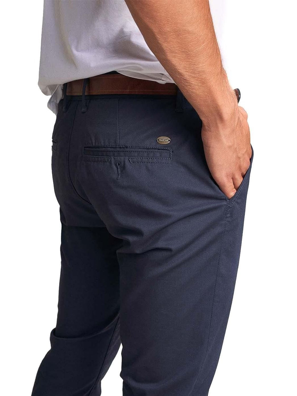 Pantalón chino Salsa Jeans Andy Slim Azul - Bicos de Fío
