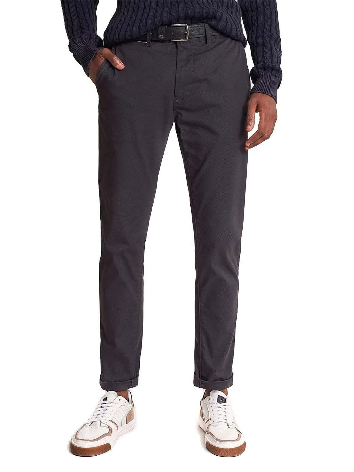 Pantalón chino Salsa Jeans Andy Slim Negro - Bicos de Fío
