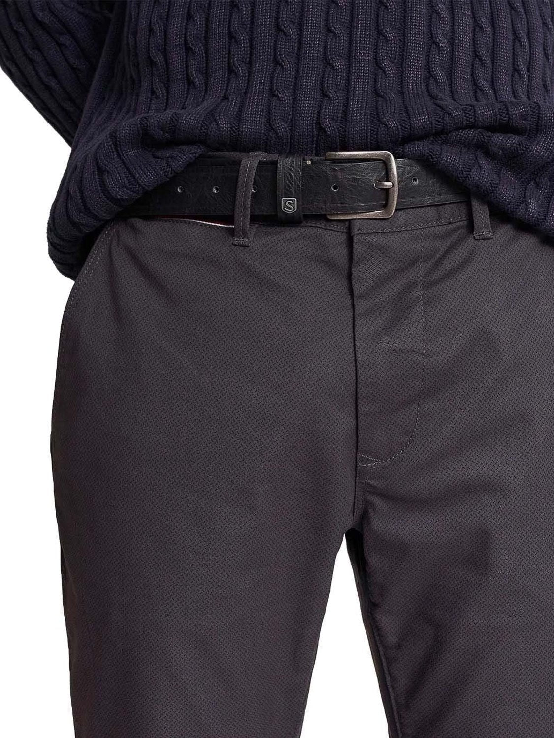 Pantalón chino Salsa Jeans Andy Slim Negro - Bicos de Fío