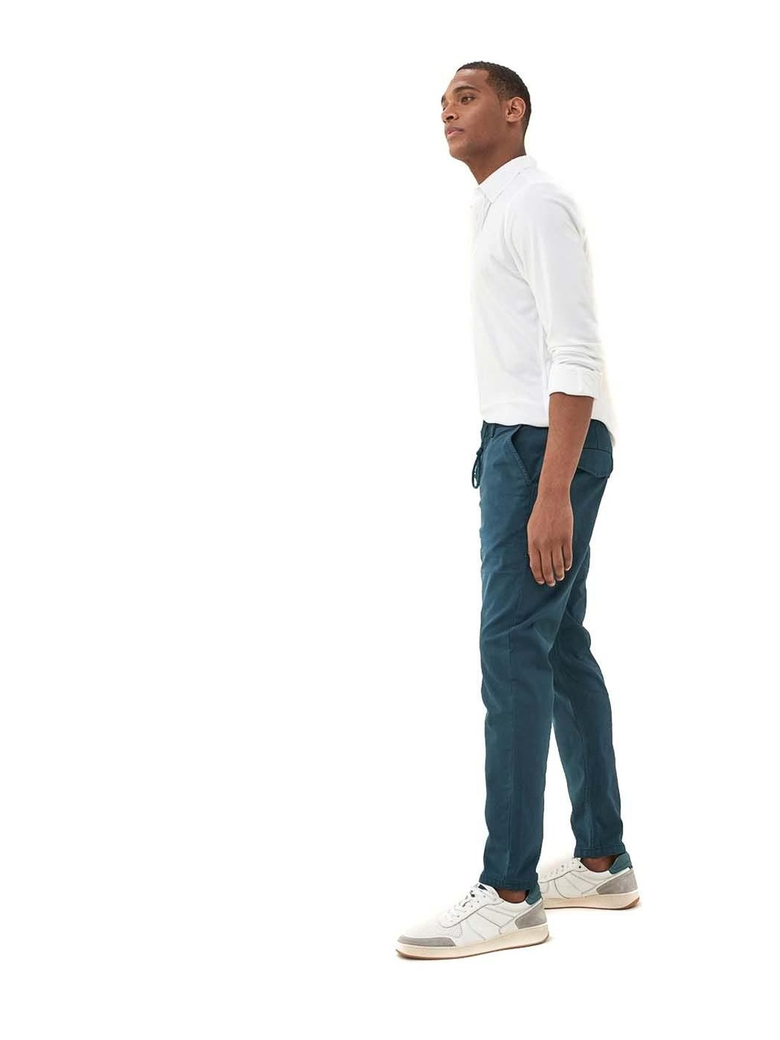 Pantalón Chino Salsa Jeans Karl Loose Azul - Bicos de Fío
