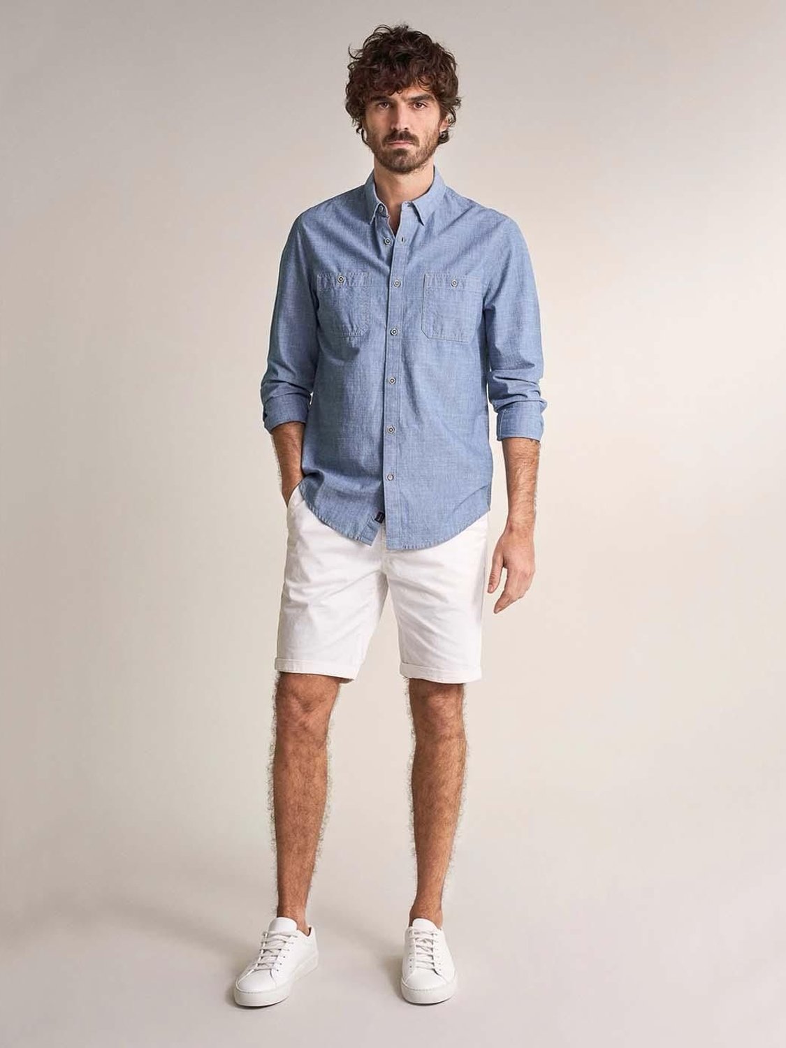Pantalón corto Salsa Jeans Blanco - Bicos de Fío